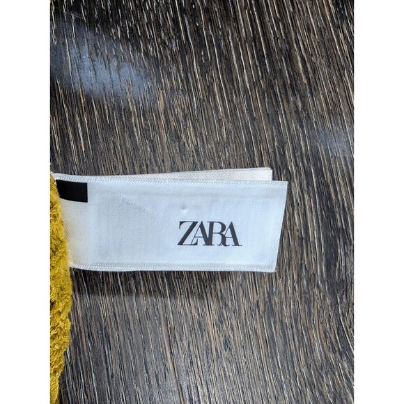 Zara Womens Sleeveless Small Top Vest Yellow Boho Hippie Grunge Boxy Layer 143 - Picture 7 of 8